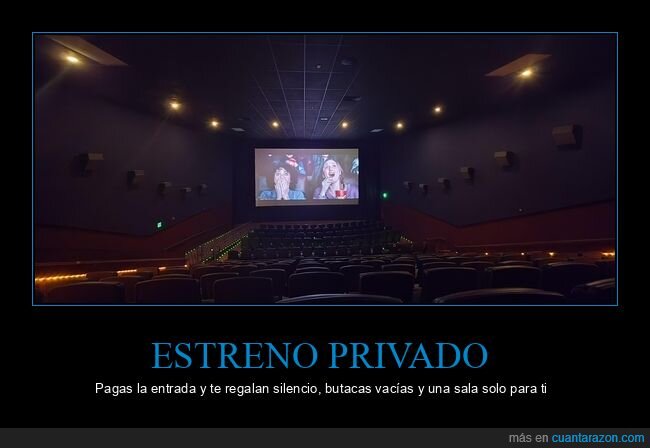 cine,butacas,soledad,sábado,entrada
